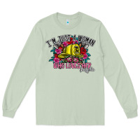 Matcha im just a woman who loves her firefighter Long Sleeve Tee - SublimationCraftShop
