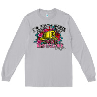 Moon Dust im just a woman who loves her firefighter Long Sleeve Tee - SublimationCraftShop