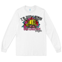White im just a woman who loves her firefighter Long Sleeve Tee - SublimationCraftShop