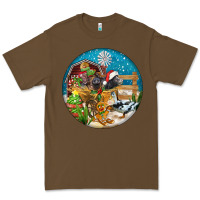 Cacao Christmas  farm animals Premium Tee - FaDigitalArtStudio