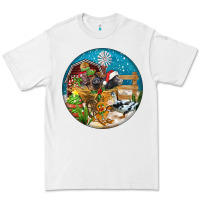 White Christmas  farm animals Premium Tee - FaDigitalArtStudio