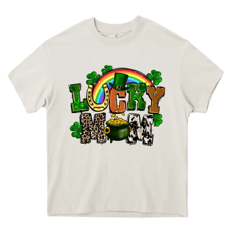 Lucky Mom St. Patricks Day Heavy Core Tee by FaDigitalArtStudio | Teevron