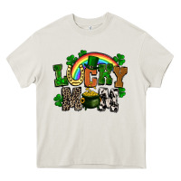 Cream lucky mom St. Patricks Day Heavy Core Tee - FaDigitalArtStudio