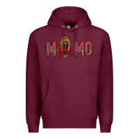 Burgundy Lady Of Guadalupe Momo Premium Hoodie - Jasminsmagicworld