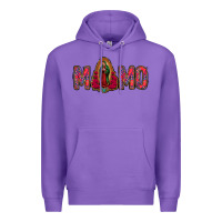 Purple Lady Of Guadalupe Momo Premium Hoodie - Jasminsmagicworld