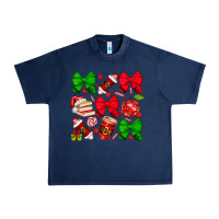 Navy Christmas teacher Urban Heavy Tee - CowhideDigitalArt