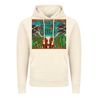 Vintage Artic whild child longhorn  cactus cowhide Vintage Hoodie - Artiststas