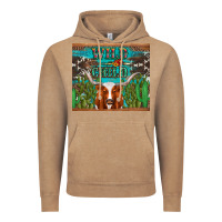 Vintage Coffee whild child longhorn  cactus cowhide Vintage Hoodie - Artiststas
