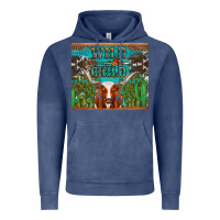 Vintage Denim whild child longhorn  cactus cowhide Vintage Hoodie - Artiststas