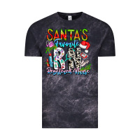 Cloud Black Santa's Favorite RN Registered Nurse Vintage Tee - CowhideDigitalArt