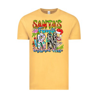 Vintage Mustard Santa's Favorite RN Registered Nurse Vintage Tee - CowhideDigitalArt