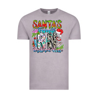 Vintage Zinc Santa's Favorite RN Registered Nurse Vintage Tee - CowhideDigitalArt
