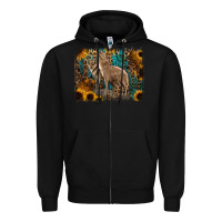 Black Western Wolves Zipper Hoodie - Jasminsmagicworld