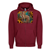 Burgundy Western Wolves Zipper Hoodie - Jasminsmagicworld