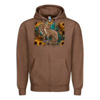 Chestnut Western Wolves Zipper Hoodie - Jasminsmagicworld