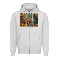 Dove Grey Western Wolves Zipper Hoodie - Jasminsmagicworld