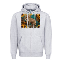 Heather Grey Western Wolves Zipper Hoodie - Jasminsmagicworld