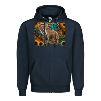 Navy Western Wolves Zipper Hoodie - Jasminsmagicworld