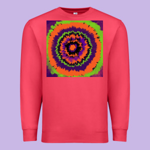 Halloween Tie  Dye Pattern Premium Sweatshirt Designed By Ranaportraitstore