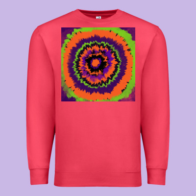Halloween Tie  Dye Pattern Premium Sweatshirt Designed By Ranaportraitstore