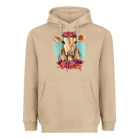 Mushroom Floral Cow Heavyweight Hoodie - RanaPortraitStore