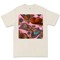 Bone western cowboy hat seamless pattern Premium Tee - BundleAndBundleShop