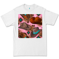 White western cowboy hat seamless pattern Premium Tee - BundleAndBundleShop