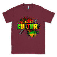 Burgundy Do it for the culture Classic Tee - FaDigitalArtStudio