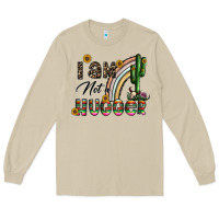 Mushroom i am not a hugger Long Sleeve Tee - CowhideDigitalArt