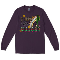 Plum i am not a hugger Long Sleeve Tee - CowhideDigitalArt