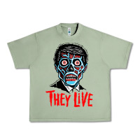 Oil Green they live Urban Heavy Tee - DesigneFamous