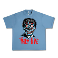 Pebble Blue they live Urban Heavy Tee - DesigneFamous