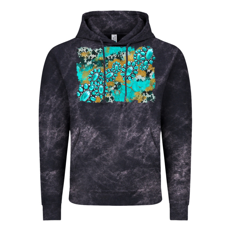 Gemstone Cowhide Glitter Background Vintage Hoodie by Artiststas | Teevron