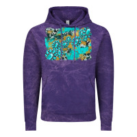 Cloud Purple gemstone cowhide glitter background Vintage Hoodie - Artiststas