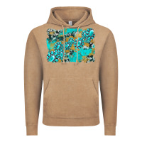 Vintage Coffee gemstone cowhide glitter background Vintage Hoodie - Artiststas