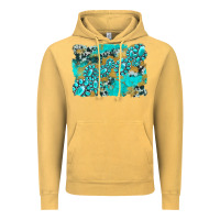 Vintage Mustard gemstone cowhide glitter background Vintage Hoodie - Artiststas