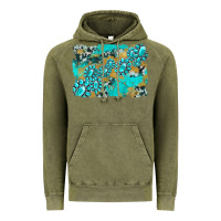 Vintage Olive gemstone cowhide glitter background Vintage Hoodie - Artiststas