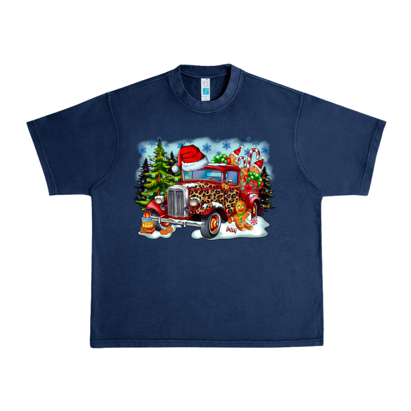 Christmas Truck Urban Heavy Tee by CowhideDigitalArt | Teevron