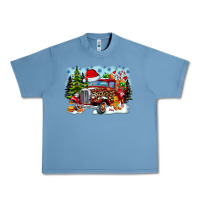 Pebble Blue Christmas truck Urban Heavy Tee - CowhideDigitalArt
