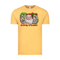 Vintage Mustard with god all things are possible santa Vintage Tee - CowhideDigitalArt