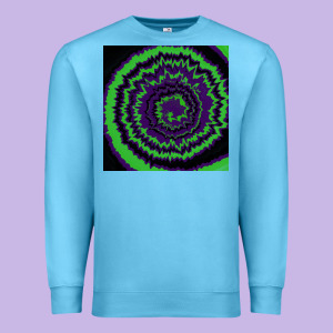 Halloween Tie Dye Pattern Black Premium Sweatshirt Designed By Ranaportraitstore