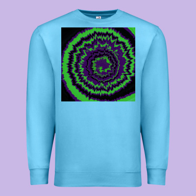 Halloween Tie Dye Pattern Black Premium Sweatshirt Designed By Ranaportraitstore