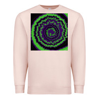 Pale Pink halloween tie dye pattern black Premium Sweatshirt - RanaPortraitStore