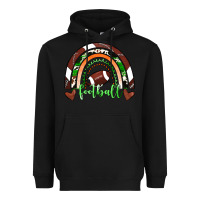 Black Football Rainbow Heavyweight Hoodie - RanaPortraitStore