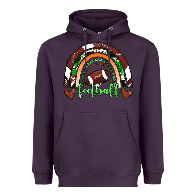 Football Rainbow Heavyweight Hoodie by RanaPortraitStore | Teevron