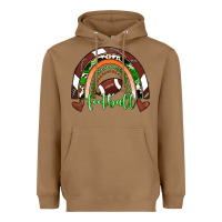 Toasted Coconut Football Rainbow Heavyweight Hoodie - RanaPortraitStore