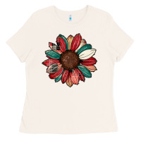 Bone Christmas sunflower Ladies Tee - CowhideDigitalArt