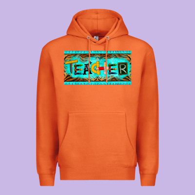 Teacher License Plate Premium Hoodie Designed By Barkaloodesign