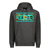 Charcoal Heather teacher license plate Premium Hoodie - BarkalooDesign
