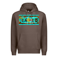 Coffee teacher license plate Premium Hoodie - BarkalooDesign